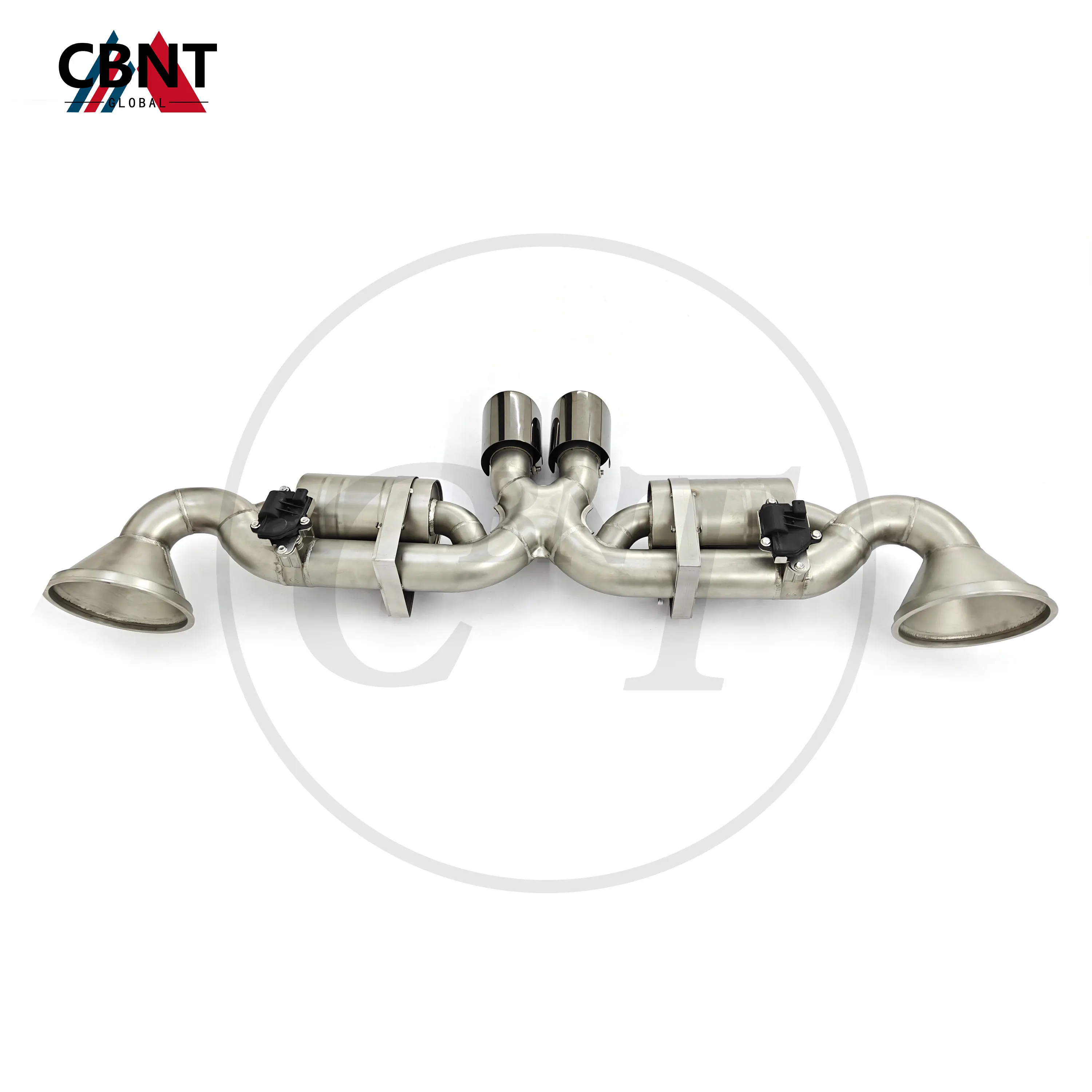 CBNT Exhaust-pipe for Porsche 911 992 GT3/GT3 RS 4.0L Valved Muffler Axle-back High Quality SS304 Stainless Steel Exhaust System