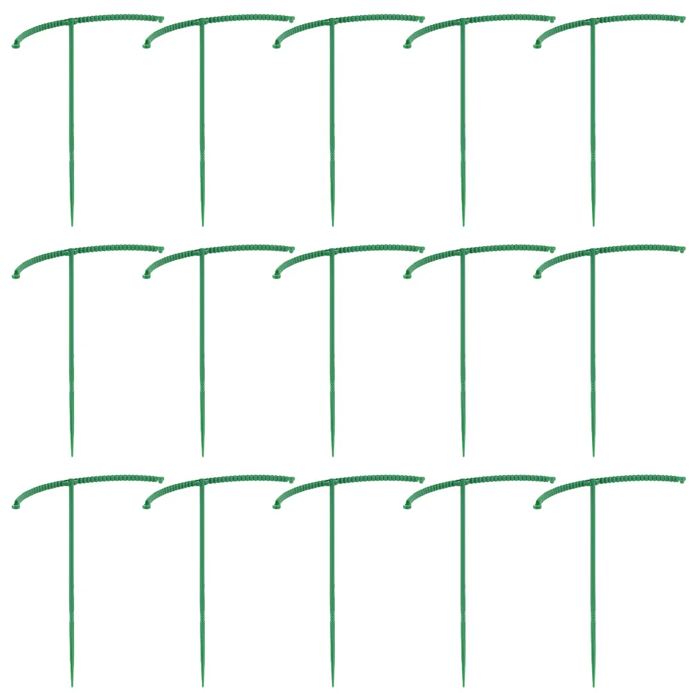

15Pcs Strong Garden Plant Stakes Unique Design Plastic Supports for Flowers Healthy Growth Home Gardening Tools