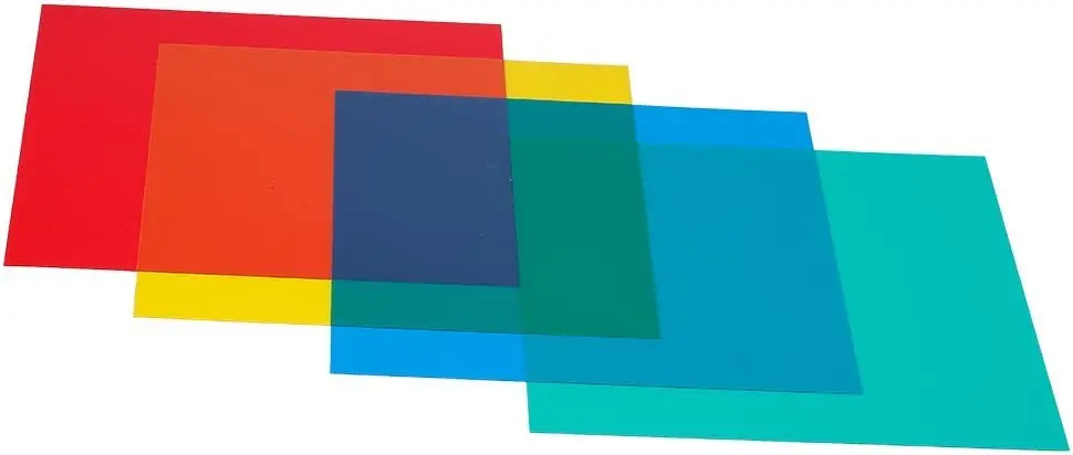 Neewer 12 "x 12"/30x30 سنتيمتر مجموعة المواد الهلامية تصحيح اللون 4-Color جل تصفية فيلم هلام ورقة ل الفيديو ضوء استوديو فلاش ستروب