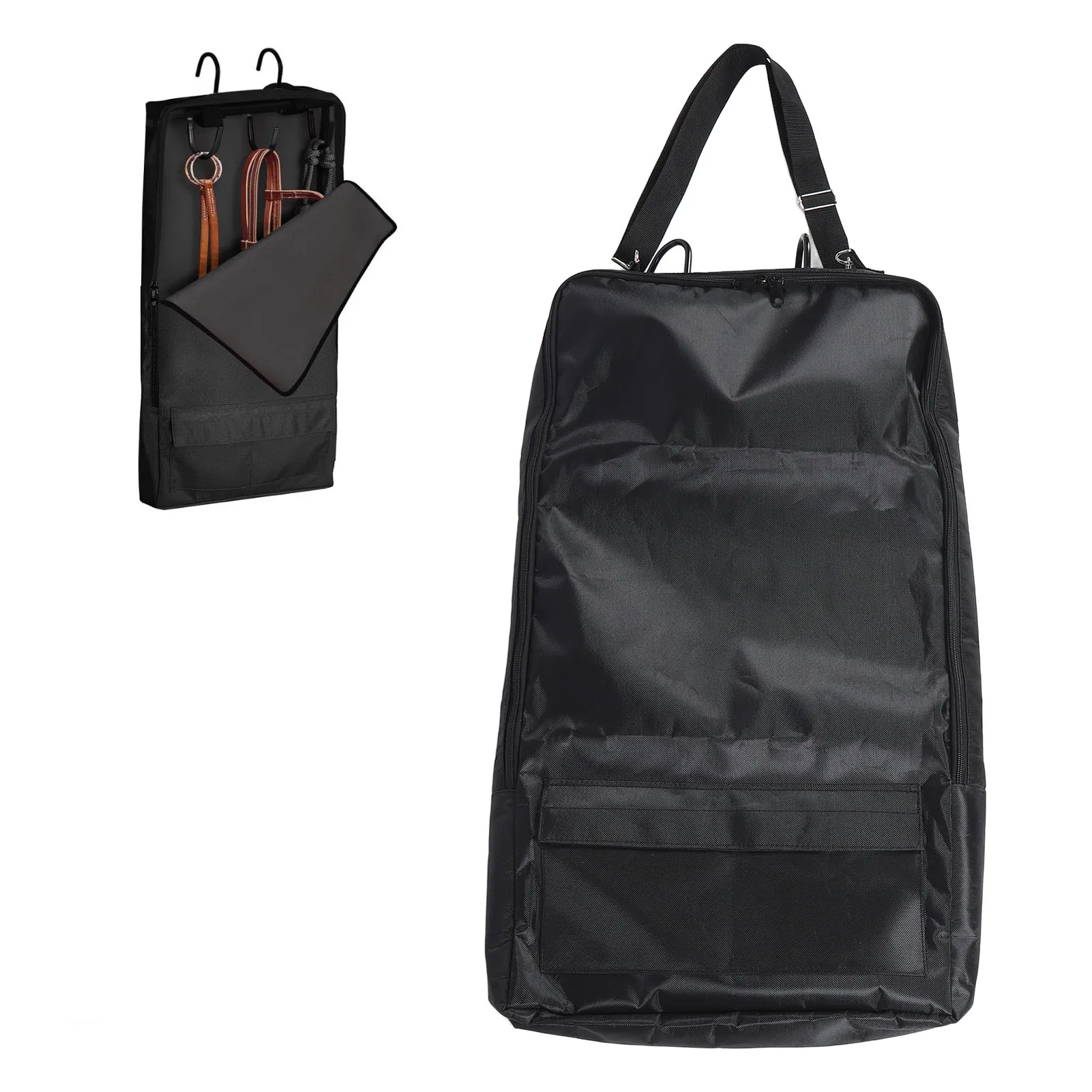 

Сумка для конной амуниции: вместительная, компактная, износостойкая, с регулируемым ремнем, 2 верхними крючками, из ткани Оксфорд 1680D, для конской упряжи, для прицепа