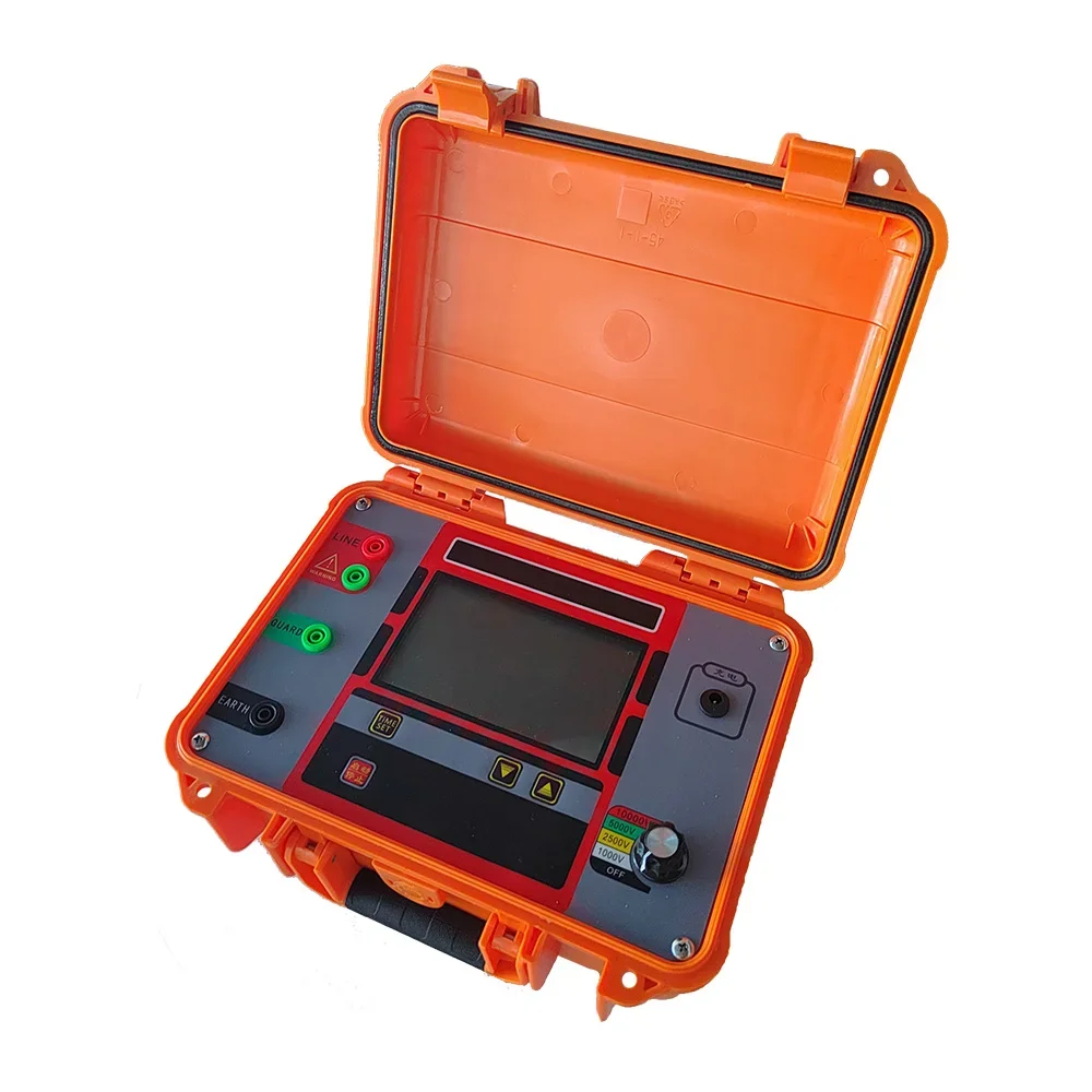 ل عالية الدقة الرقمية اختبار مقاومة العزل Megohm متر 1KV-10KV Megohmmeter الفولتميتر الدائرة اختبار متر Megameter