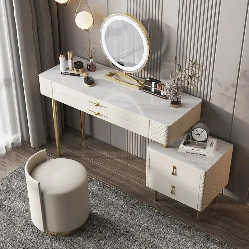 

Professional Luxury White Dressers for Bedroom Cabinets Plastic Natural Beauty Salon Furniture Dressing Table Holder Tricks De