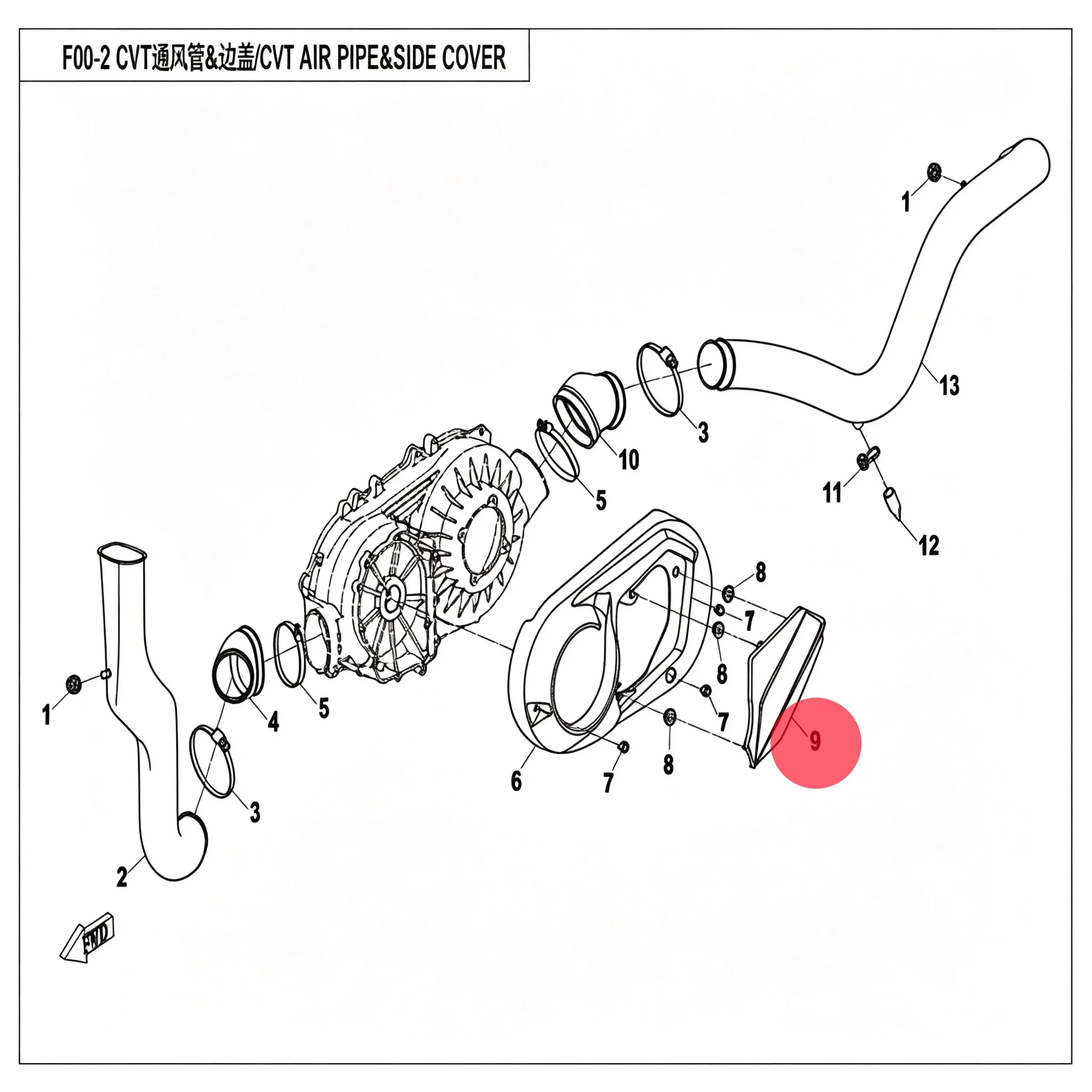 For CFMoto Oil Filler Cap 9CRV-044052-2400 Snap-On CForce 450 520 IRON COBALT GOES TERROX 400cc 500cc ATV Engine Parts