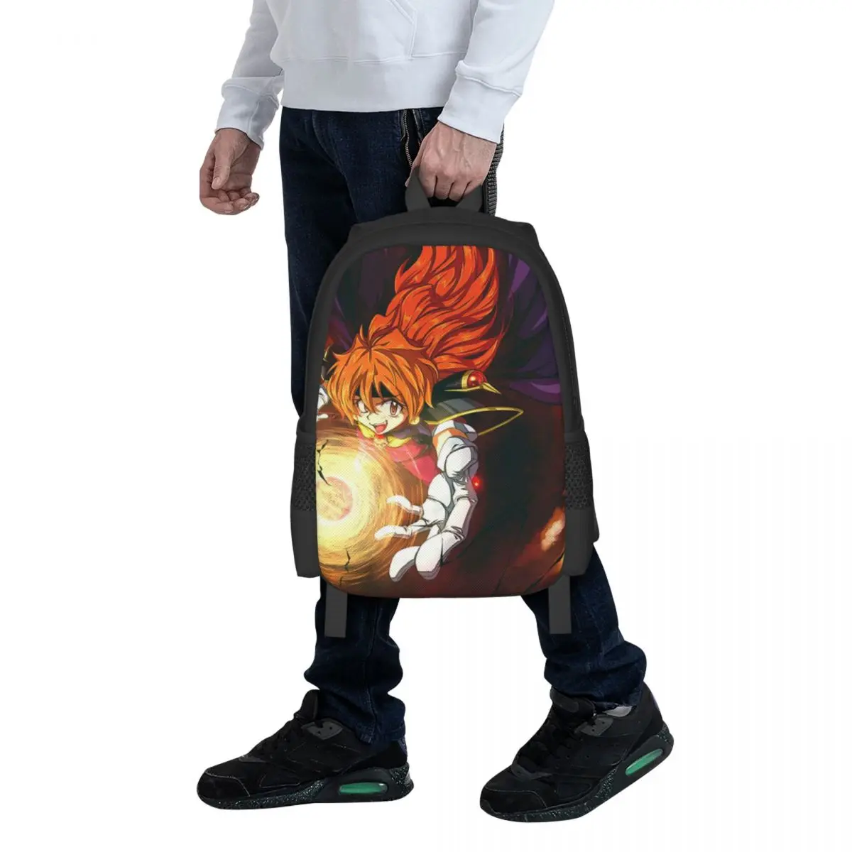 

Lina Inverse Dragon Slave Slayers Student Backpack School Bag Hiking Travel Daypack for Men Women Fashion Bookbag Shoulder Bags