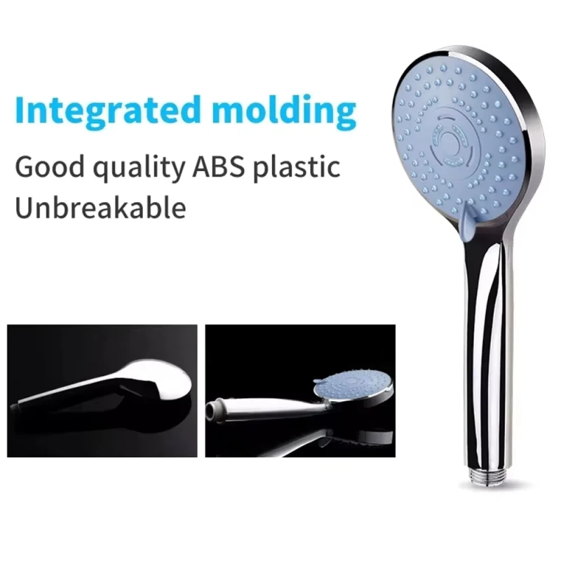 الحمام الضغط دش يدوي حزمة الملحقات دش فوهة كبيرة إخراج المياه 5 نماذج التكيف العالمي توفير المياه