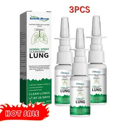 3PCS Lung Detox Herbal Cleanser Spray For Smokers Clear Nasal Congestion Anti Snoring Solution Stop Snore Relief Spray Nose 20ml