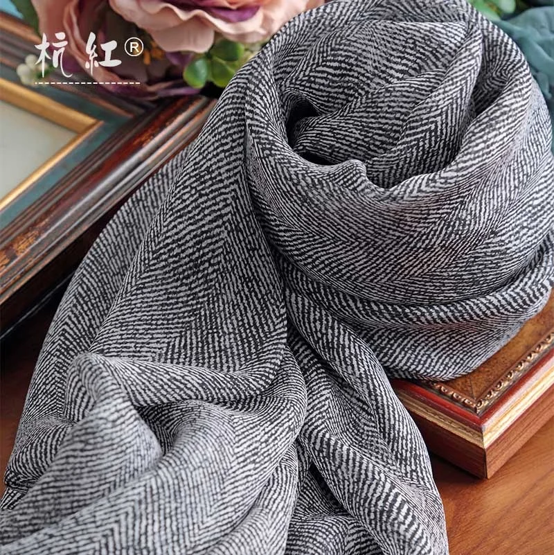 シルクスカーフ-三角プリント-ロング-レディースショール-春秋冬-多用途-00-桑絹-装飾長方形型