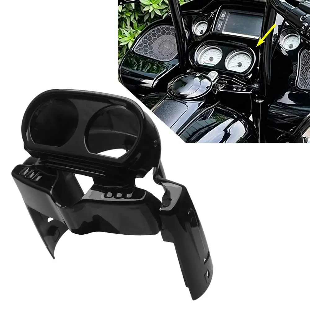 For Harley Road Glide CVO 2015-2024 Motorcycle Front Instrument Housing Speedo Gauge Fairing Cover ABS Plastic