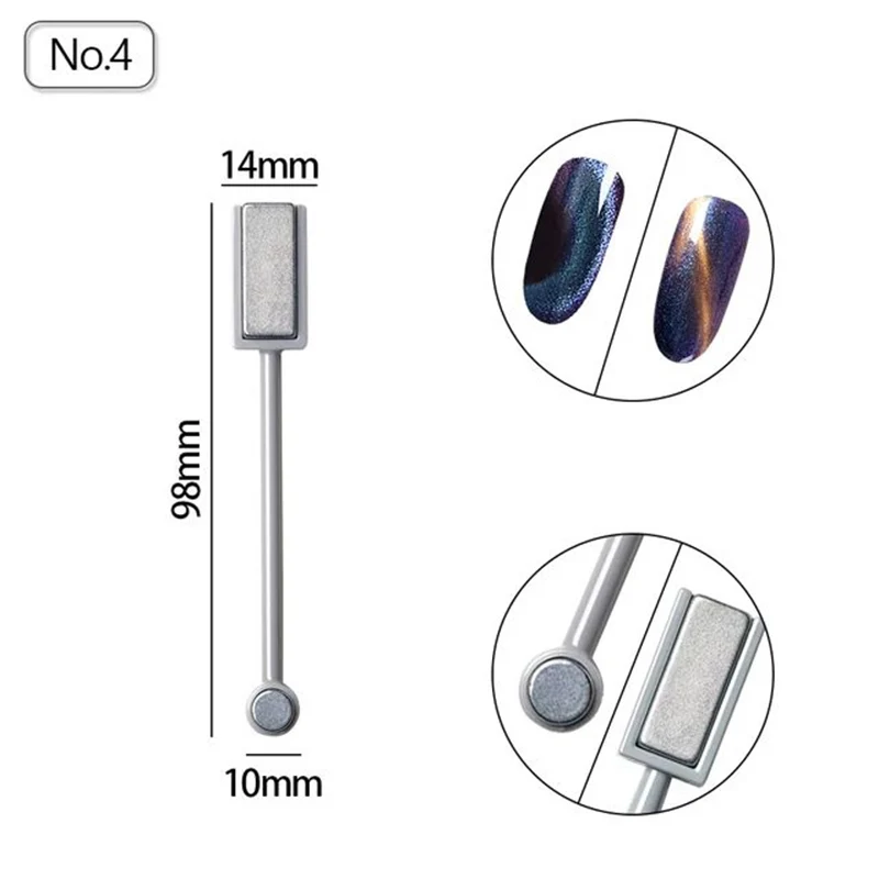 Cat Eye Magnetic Suction Stick Magnetic Effect Board Magnetic Nail Strong Stone Magnet Nail Stick for Cat Eye Powder