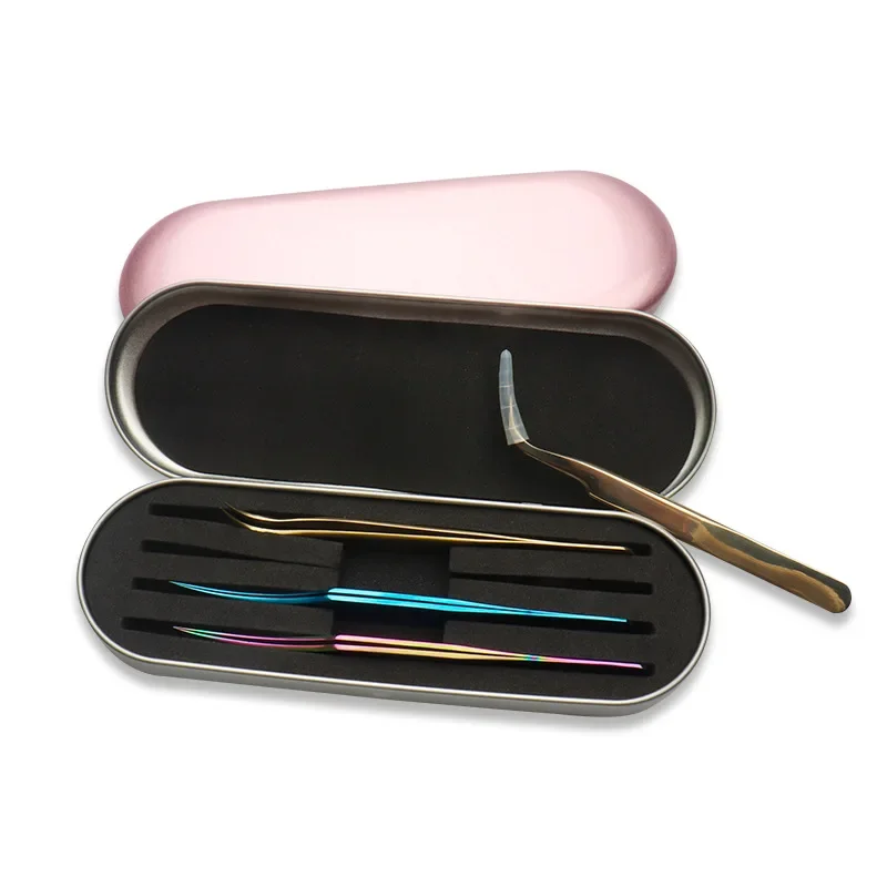 4 Sleuven Wimpers Pincet Box Exquise Blikken Opbergbescherming Doos Wimper Extension Tools Lash Extensie Schoonheid Make-Up