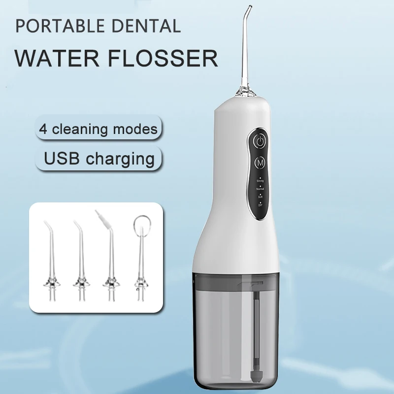 

Oral Irrigator dental Electric Water Flosser for teeth Portable 4 Modes Teeth Cleaning IXP7 Waterproof USB Rechargeable adults