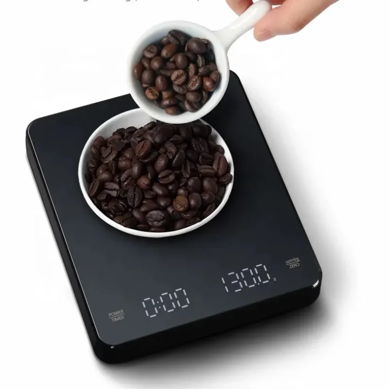 Electronic charging intelligent digital food coffee kitchen scale with timer, convenient, practical and durable