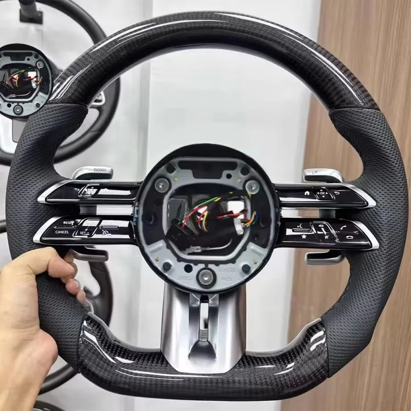 Car Steering Wheel For Benz W212 W463 W464 W205 W204 W207 W213 W222 W223 W211 GLA GLB AMG GLE GLS Car Accessories