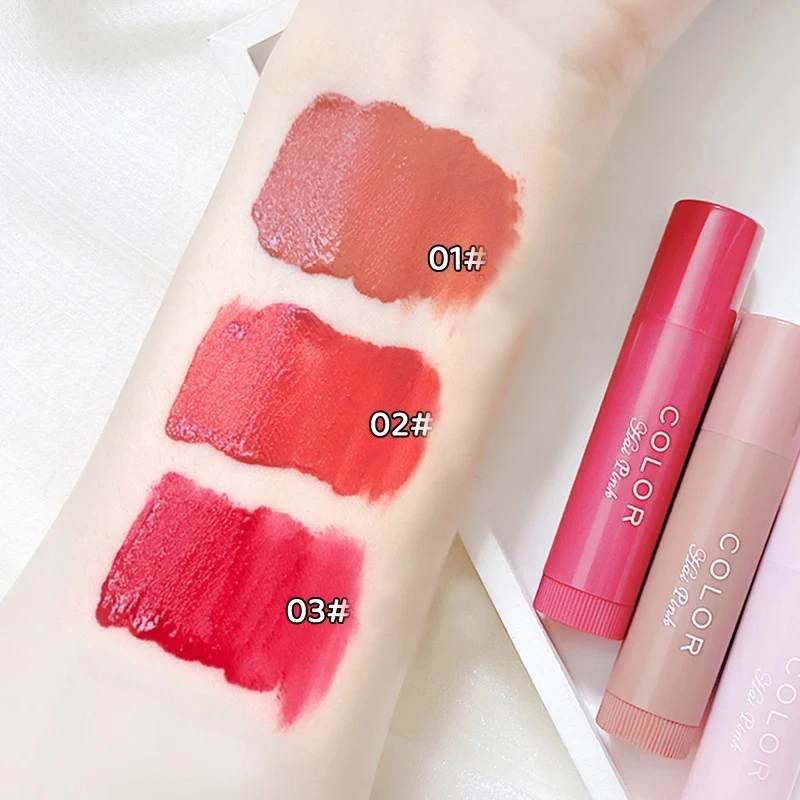 Bálsamo labial hidratante de colores, hidratante, diluye líneas de labios, bálsamo labial antisecado