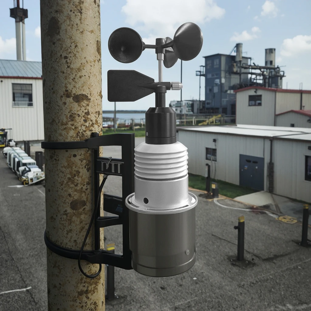 OEM دعم الاستخدام في الهواء الطلق RS485 Modbus مخصصة متكاملة سرعة الرياح واتجاه الرطوبة درجة الحرارة مستشعر الطقس