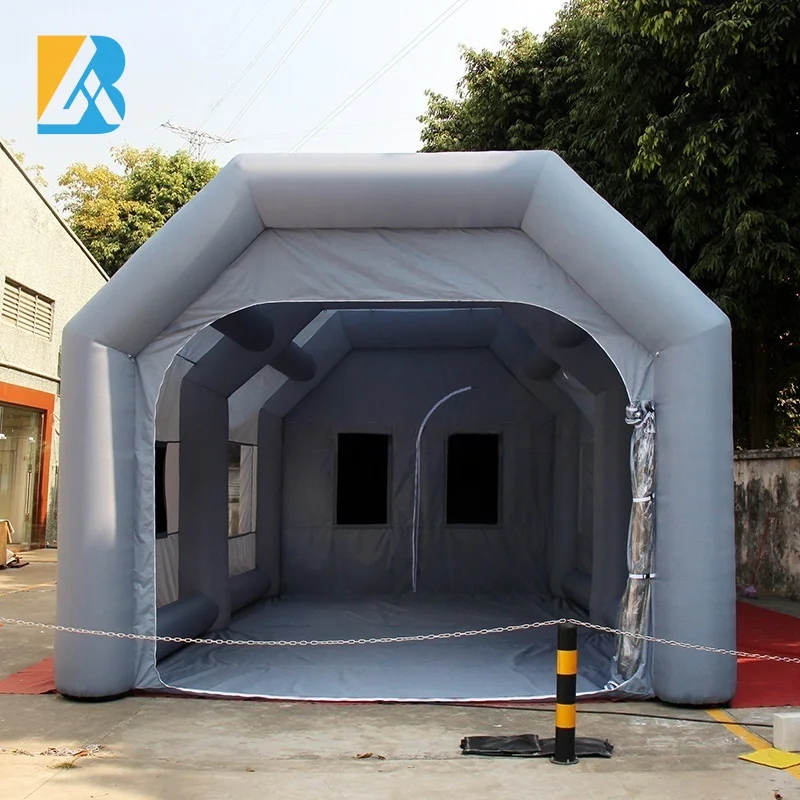 Mobile Environmental Solutions Inflatable Paint Booth Grey Large Inflatable Paint Tent for Cars Toys