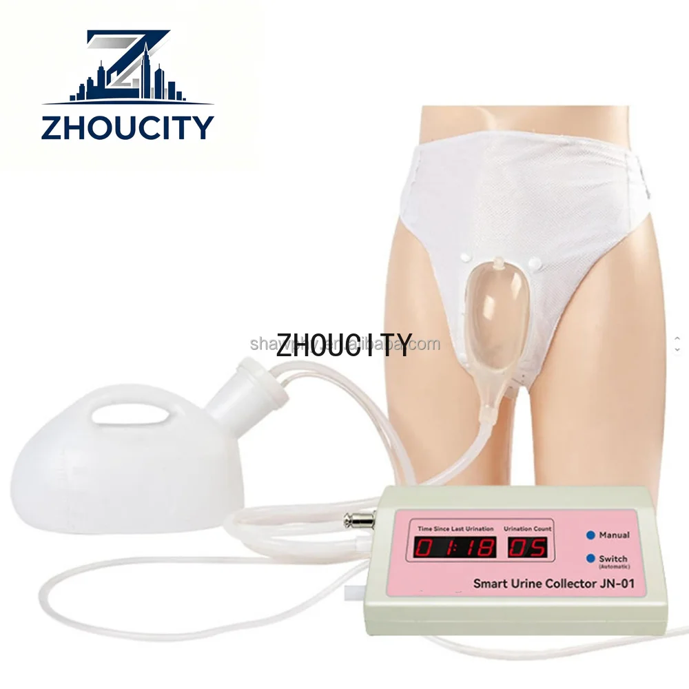 2026 Full Automatic Intelligent Sensing Urination System Reusable Wearable 2000ML Ozone Disinfecting Silicone Urine Collector