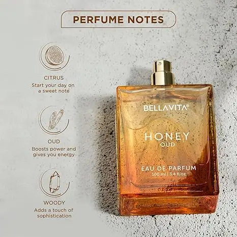 عطر BellaVita Luxury Honey Oud Eau de Parfum Patchouli Vanilla Bergamot Vegan Clean طويل الأمد للجنسين 3.4 fl. أوقية. #6
