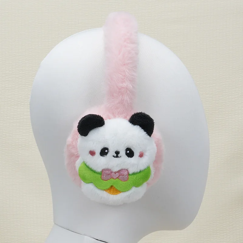 Simpatici paraorecchie in peluche Cartoon Animal copriorecchie antivento addensare tenere in caldo paraorecchie donna antigelo accessori per l'equitazione all'aperto