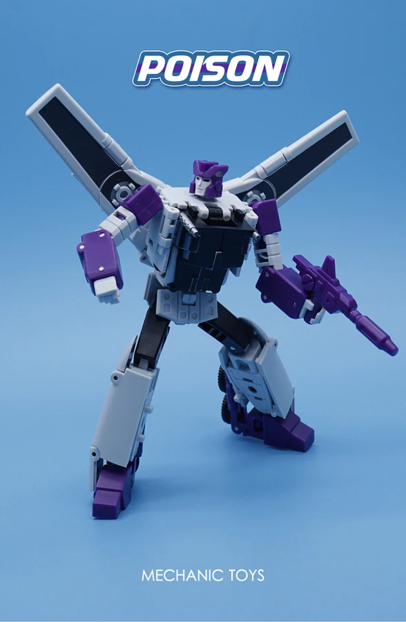 MFT Transformatie MS27 MS-27 Giftige Mist Triple Changers Steel Battle Mini Warrior 14 cm Action Figure Robot Speelgoed