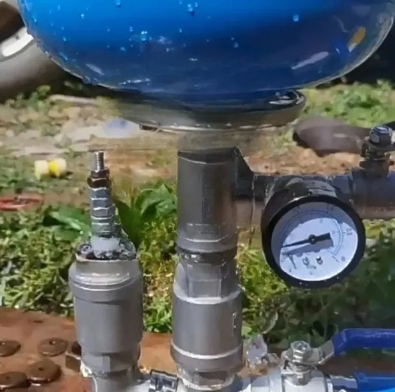 1 Inch 304 Stainless Steel Water Hammer Pump - Electricity & Fuel-Free, High-Lift, Self-Priming Hydraulic Ram