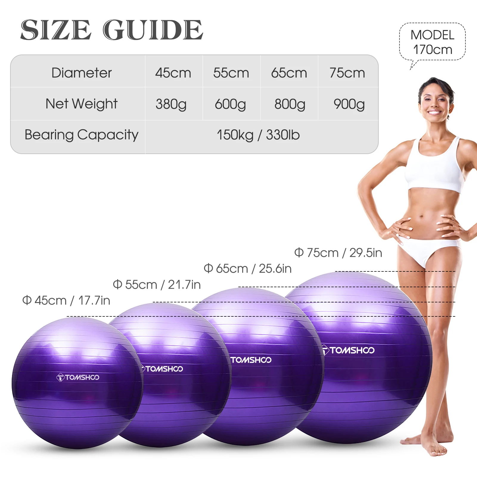 45CM/75CM Yoga Pilates Weiche Große Bälle Gym Für Fitness Workout Übung Bälle Verdickt Explosion Proof hause Pvc Equipmen