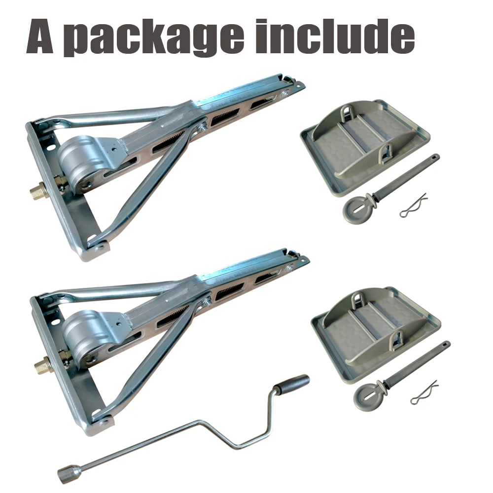 Heavy load Galvanized Folding style RV Trailer Stabilizing Stands Parts C-Style Jacks Caravan Stabiliser Parking Legs Motorhome