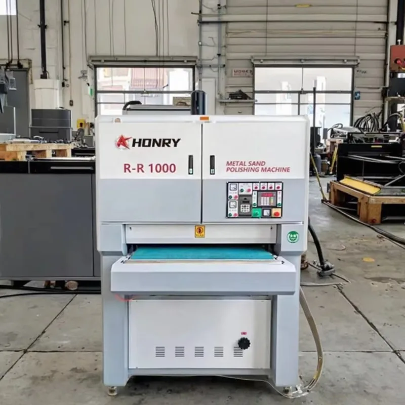 Honry R-R1000 Replace Manual Labor Sbavatrice Automatic Thickness Sander Wide Belt Deburring Polishing Machine