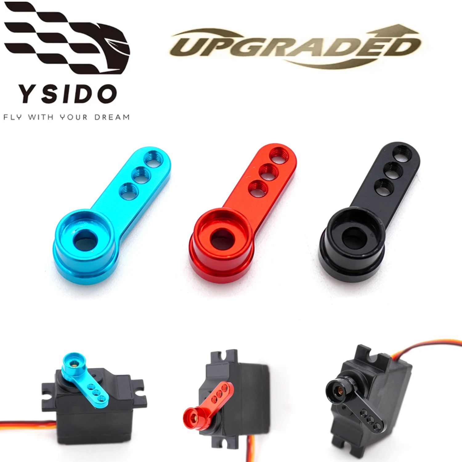 YSIDO 25T Servo Horn Metal 25 Teeth Steering Servo Arm For 1/10 RC Crawler Car RC Boat Futaba HSP Wltoys Axial SCX10 Parts