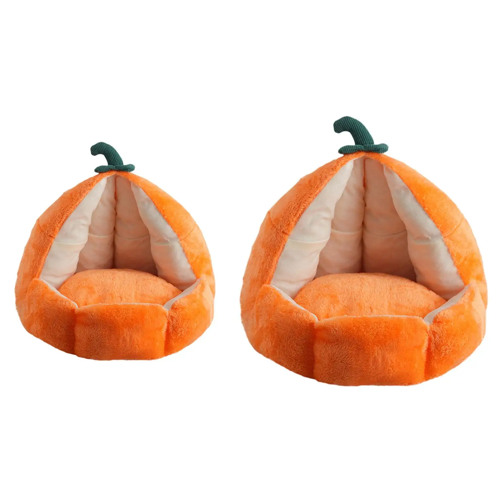 Maison pour chat PP cotons Orange lit pour animaux de compagnie pour l'hiver pratique multi-usages