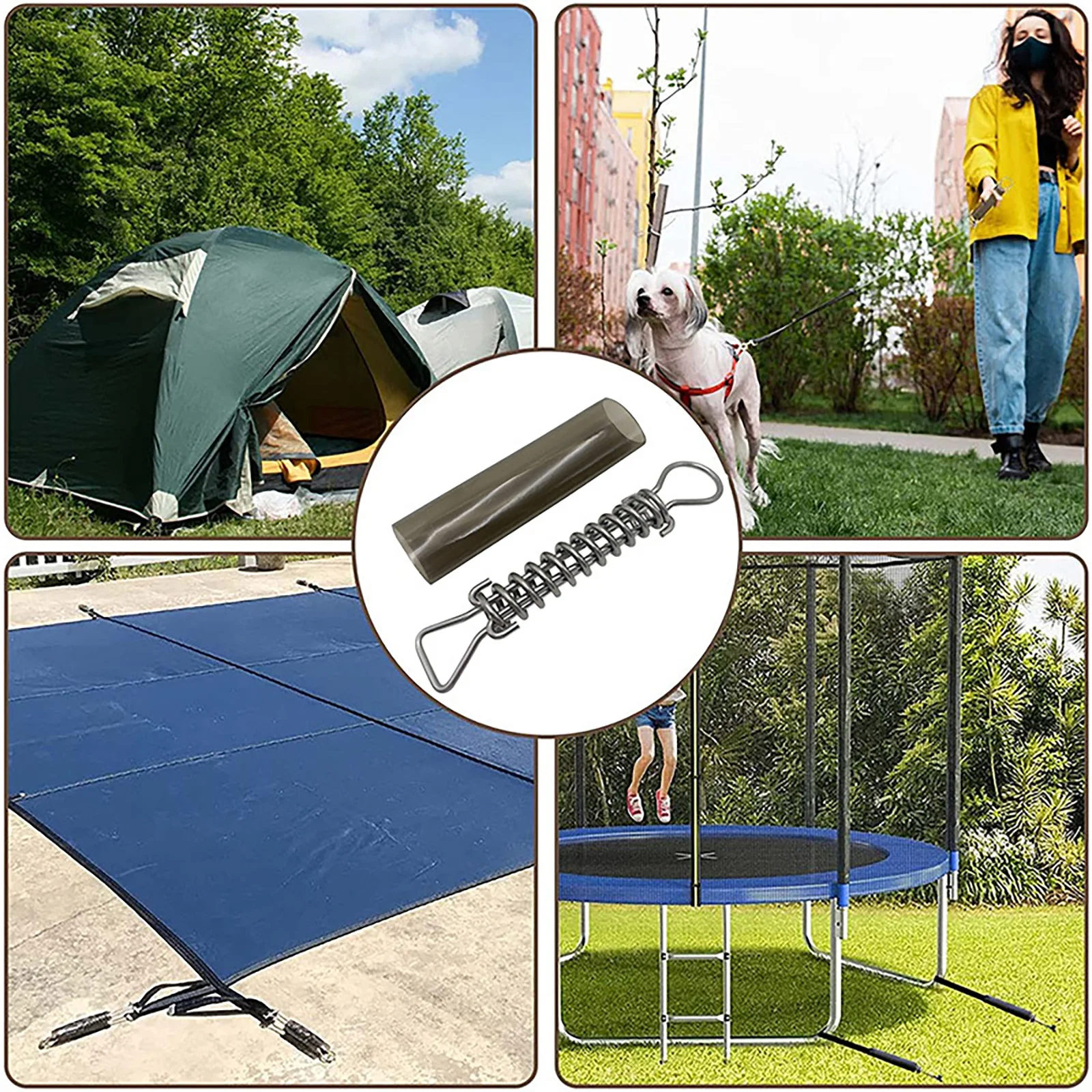For Swimming Pool Cover Springs with Weather Resistant PVC Sleeves to Prevent Deck Scratches and Extend Spring Life 5PCS 10PCS