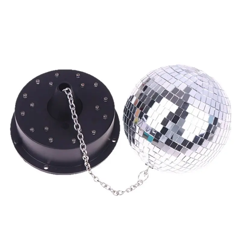 

JHD Ball Light Mirror Ball Motor Ball Christmas Party Supplies 5RPM Lens Tabletop Spherical Lamp