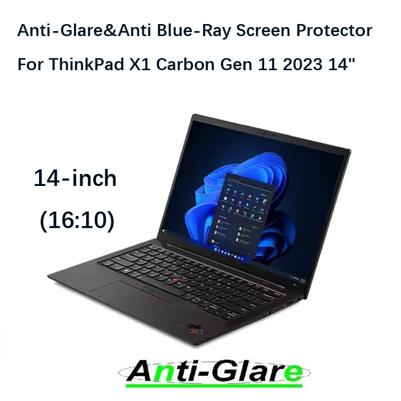 2X Ultra Clear /Anti-Glare/Anti Blue-Ray Screen Protector Guard Cover for Lenovo ThinkPad X1 Carbon Gen 11 2023 14