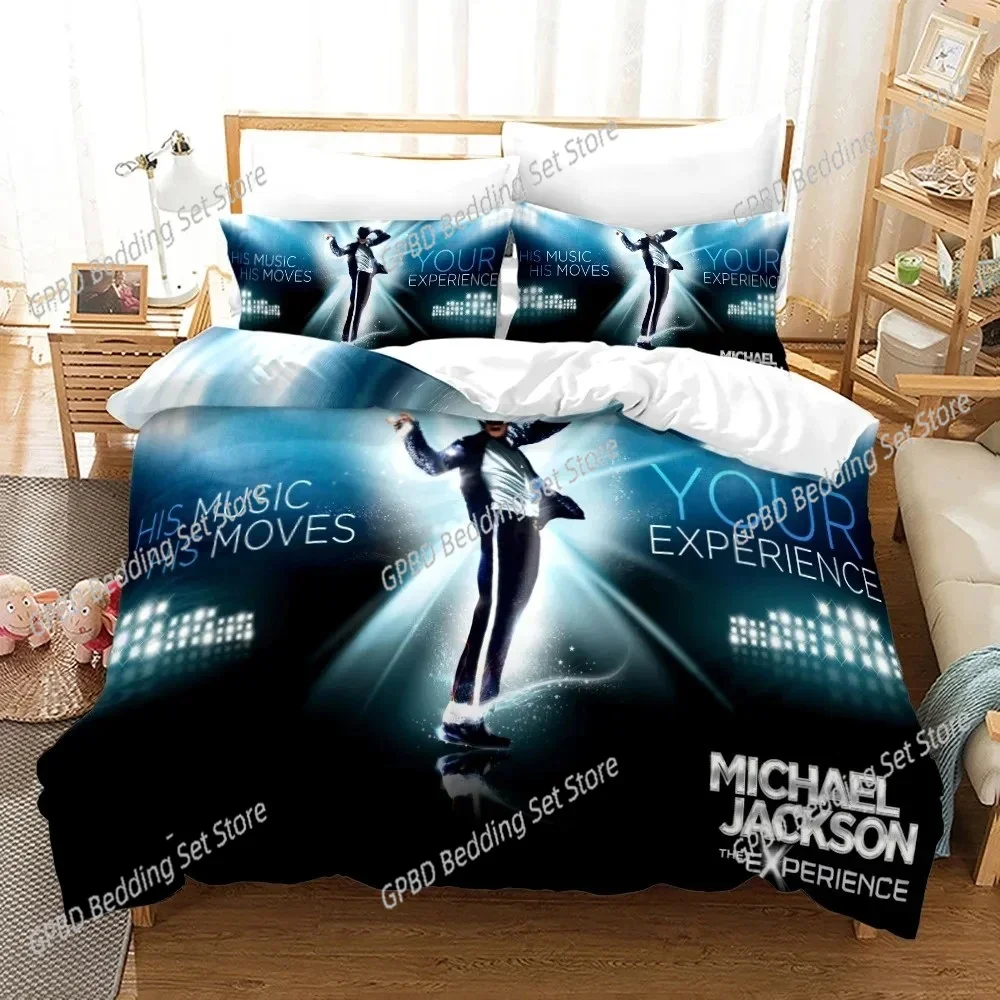 

3D Printed Michael Jackson Comfortable Duvet Quilt Cover Pillowcase Bedding Set Children Bedroom Decoration Home Textile