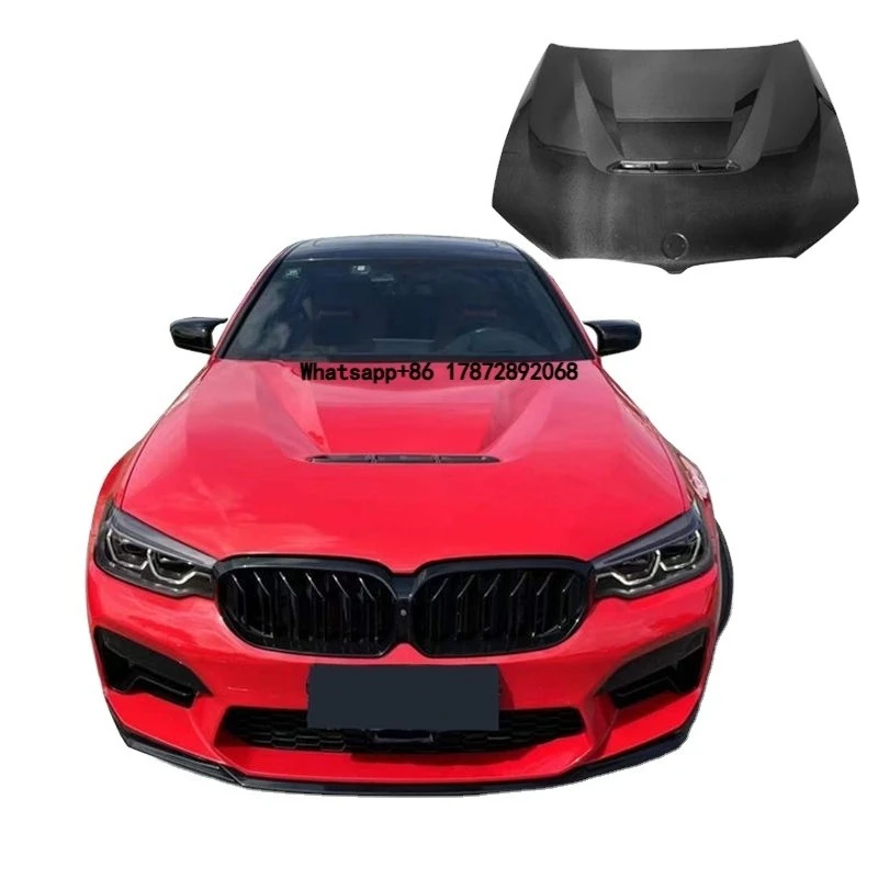 Carbon Hood for  G30 G38 CS Style 5 Series 2018-2022 Engine Cover Carbon Fiber Car Hood Bonnet Cover