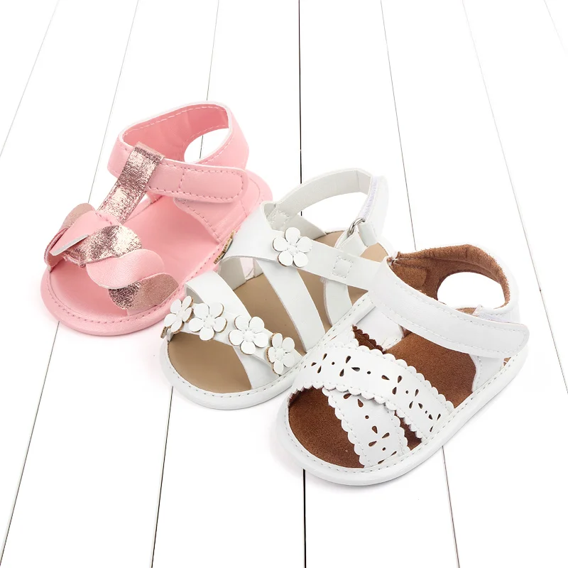 Baby Girl Sandal Hollow PU High Quality Soft Cotton Sole for Toddler Girl 0-18 Months Beautiful Birthday Gift 2023 New Fashion