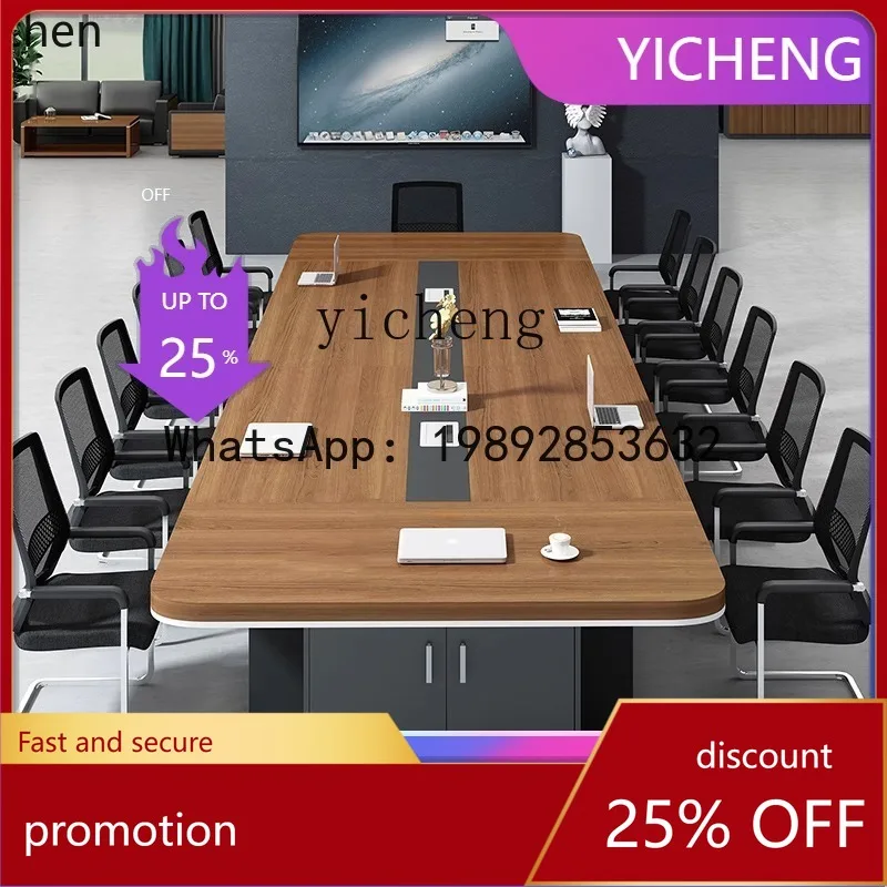 

YFY new rectangular desk, conference long table is simple and modern, conference negotiation table and chair combination