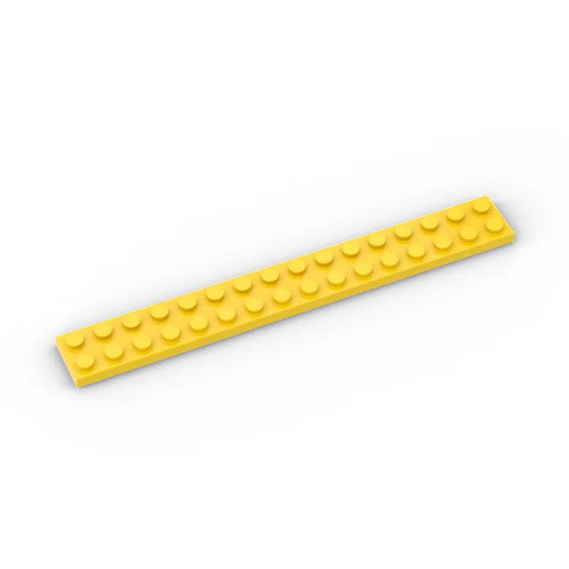 20Pcs MOC Long Thin Plate Building Blocks 4282 2X16 Dots Educational Assmble Construction Compatible With Brand Bricks Kid Toys