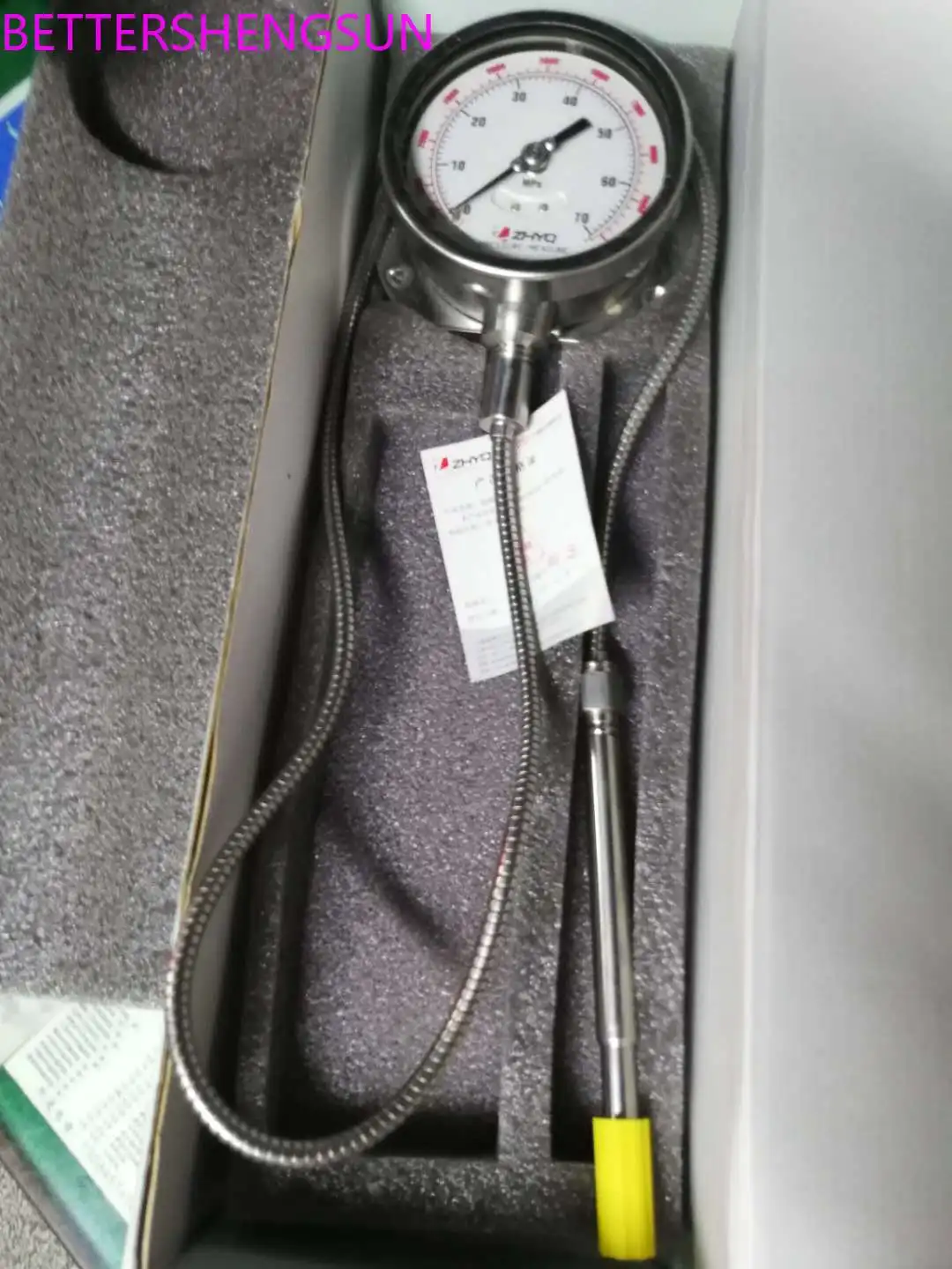 High temperature melt pressure gauge pressure display PT124Y-614-35MPA-M22