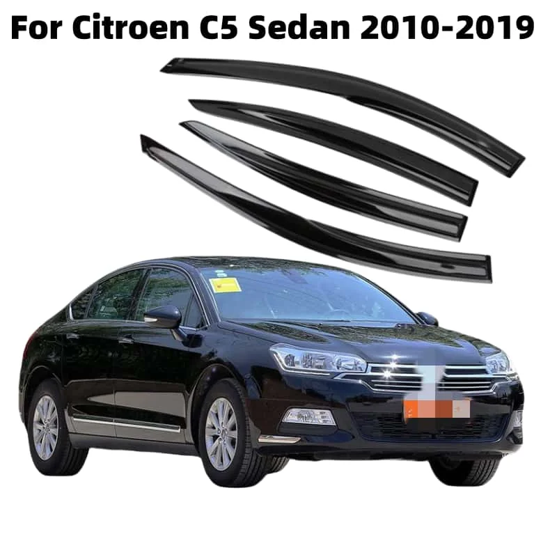 

For Citroen C5 Sedan 2010-2019 Window Visors Rain Guard Side Vent Deflector Weathershield Moulding Trim Cars Accessories