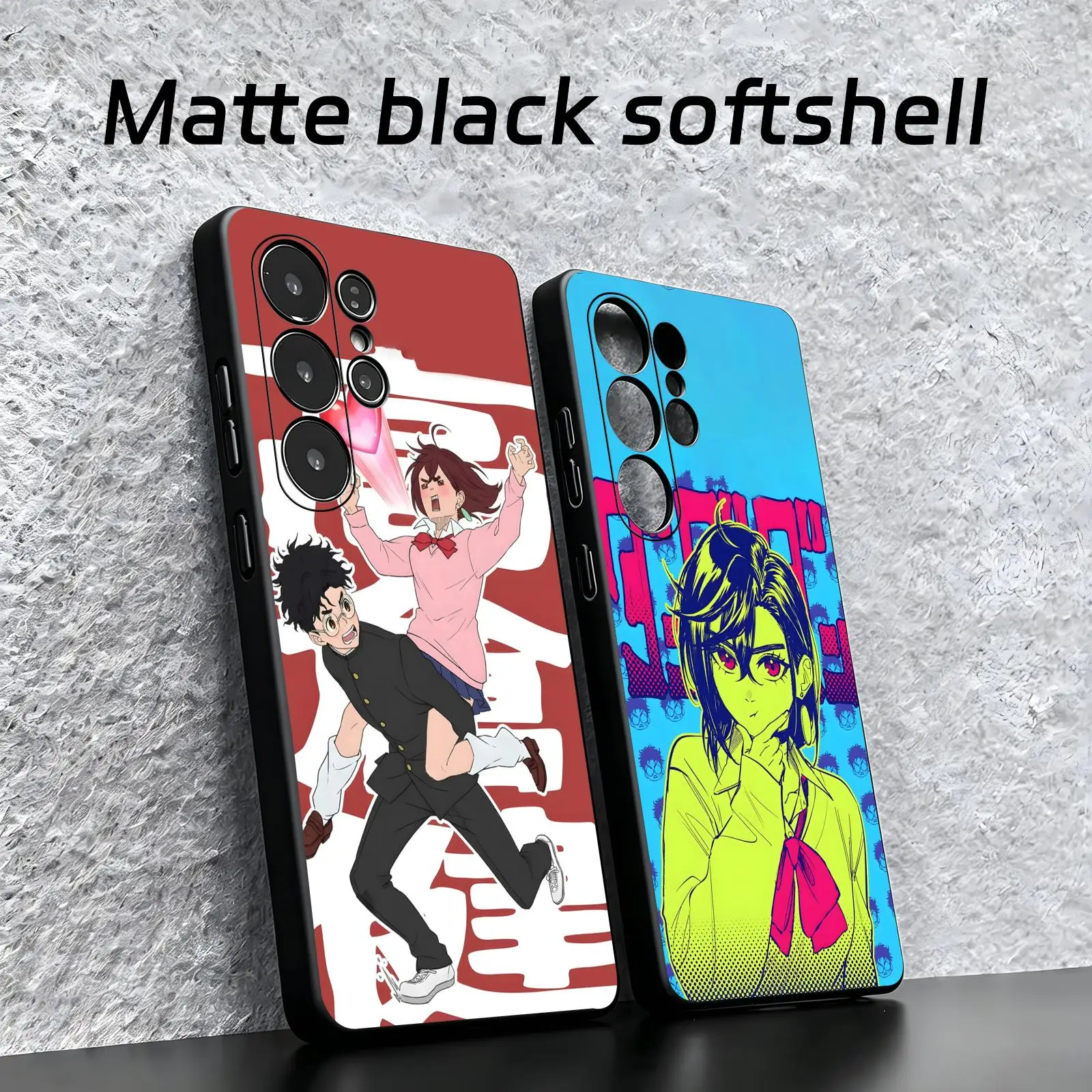 anime DAN DA DAN  Phone Case For Samsung S26 S25 S24 S23 S22 S21 S20 Ultra Note20 Soft black Shockproof Cover