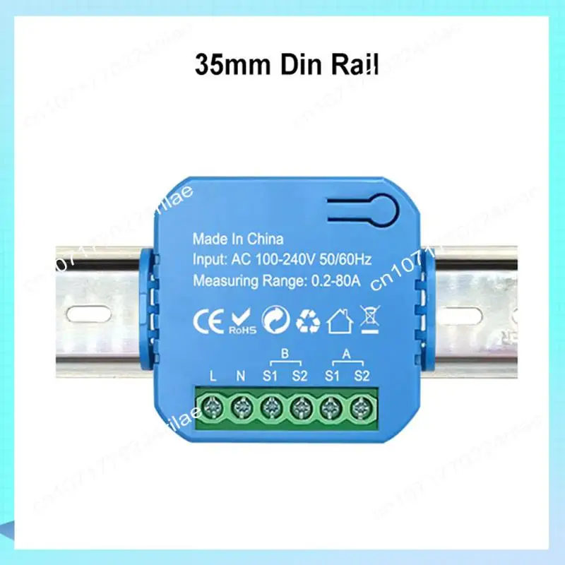 

A17Z Tuya Smart 2-сторонний счетчик энергии Wi-Fi, двунаправленный 1/2 канала с зажимом, монитор приложений, солнечная и потребляемая мощность 1CT Dur