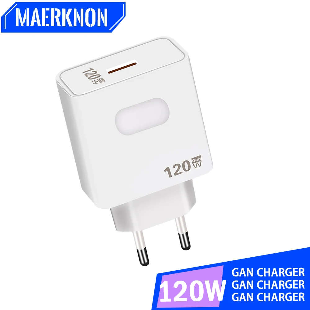 120W USB Charger QC3.0 Fast Charging For iPhone 14 13 Pro Samsung Galaxy S22 Xiaomi 13 Pro Realme Oneplus Mobile Phone Chargers