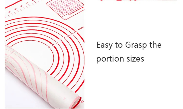 New Oversize 80/70/60cm Silicone Baking Mat Pastry Rolling Kneading Pad Kitchen Crepes Pizza Dough Non-stick Pan Pastry Mat