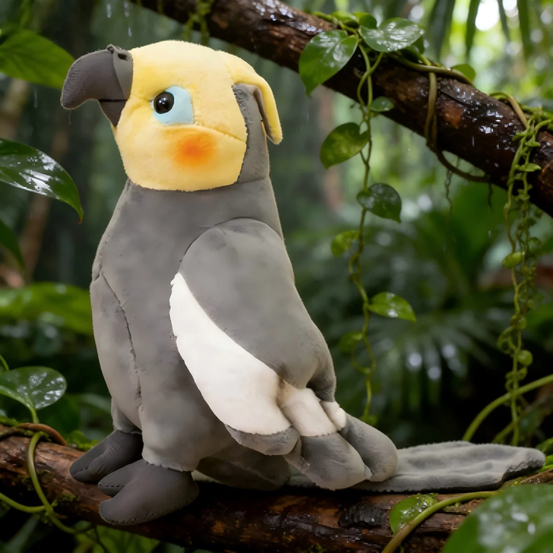 

17CM Grey Parrot Plush Toys Are Suitable for Home Decoration Such As Birthday and Christmas Gifts for Children