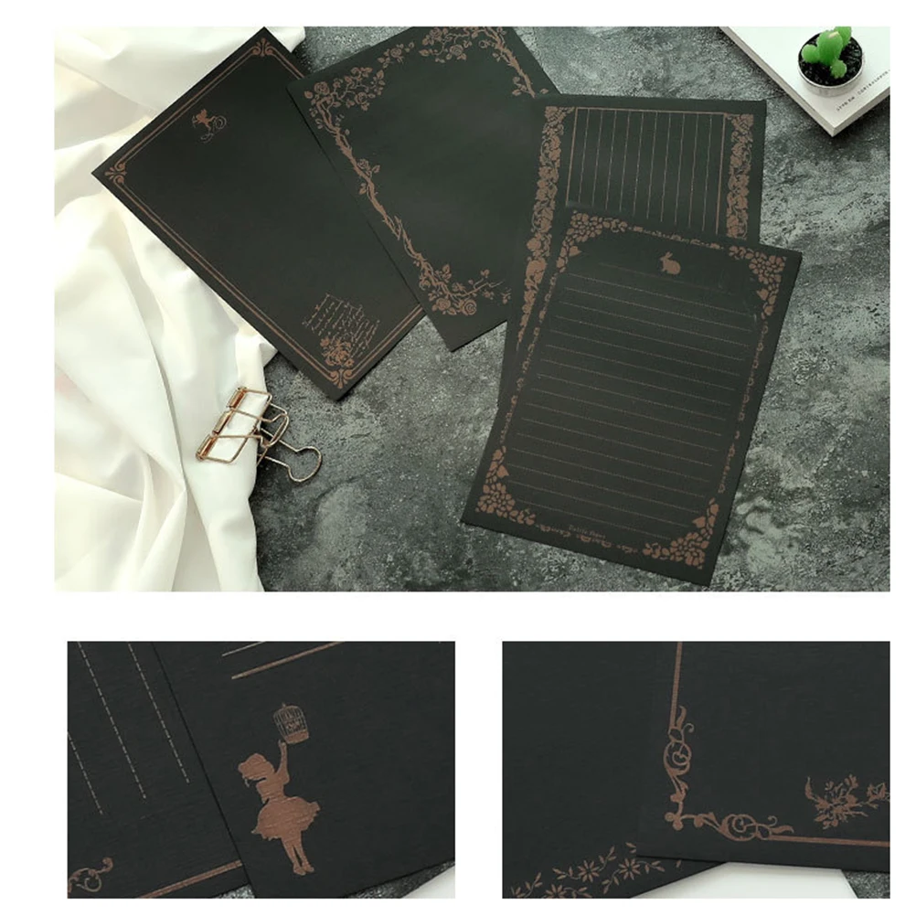 

8 Pcs Creative Letter Paper Stationery Sheet Charming Writing Home Office School Supplies
