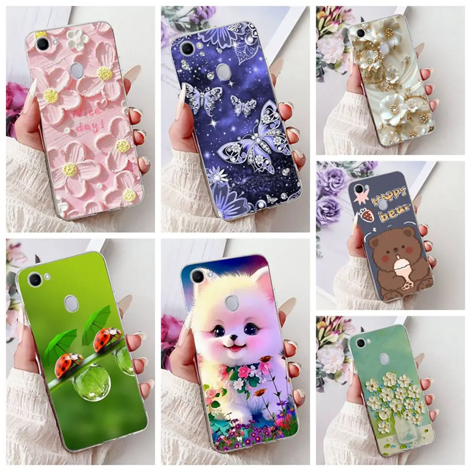 Чехол для OPPO F7 2018, чехол с рисунком «Милый кот», мягкий силиконовый чехол для OPPO F 7 F7 OPPOF7 CPH1819 CPH1821, бампер 6,23 дюйма