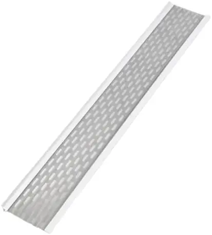 Folha de aço inoxidável Proteção Mesh, Branco Alumínio Gutter Covers, Empreiteiro Grade Guard, 5 ", 100 pés