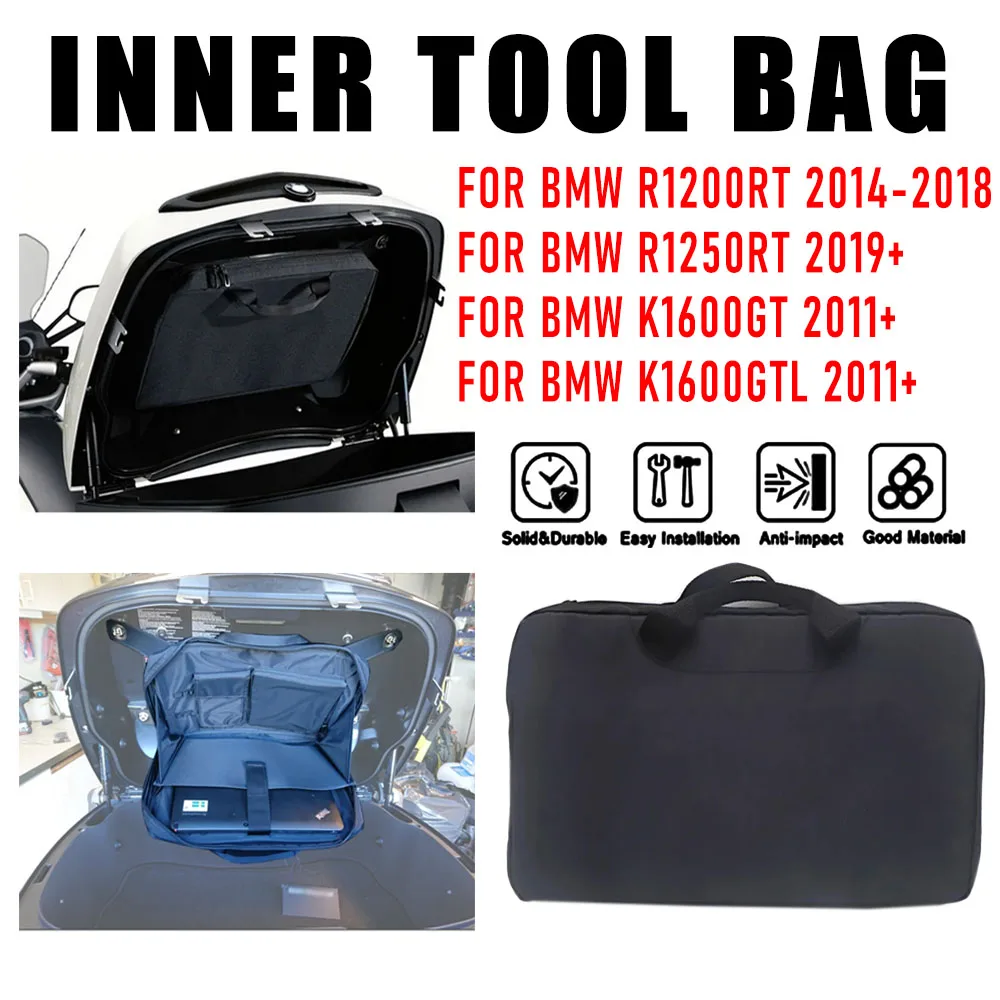

Accessory Black Tour Pak Motorcycle Organizer Lid Storage Bag FOR BMW K1600GT K1600GTL R1250RT R1200RT LC 2021 2019 2018