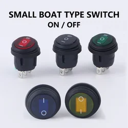 5/20/100PCS 3Pin KCD1 Mini Waterproof Round Circular Shape Rocker Switch ON/OFF Electrical Equipment With Lighting Power 12V